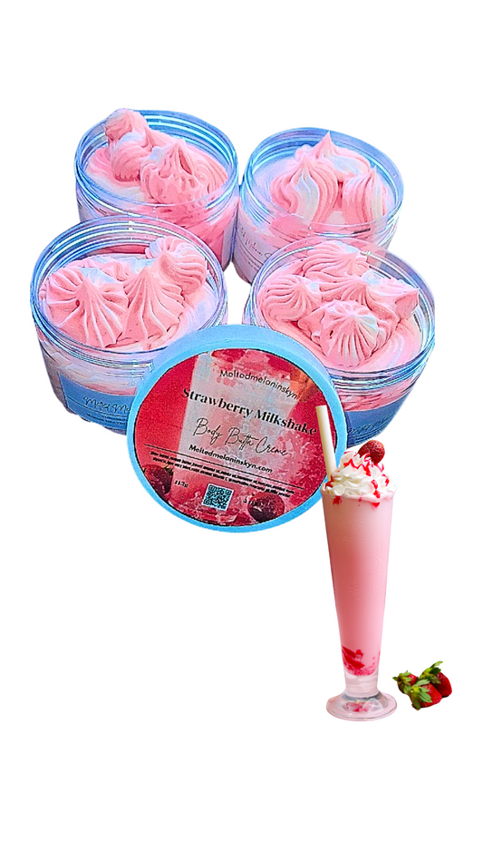 STRAWBERRY MILKSHAKE BODY BUTTA CREME 4 OZ