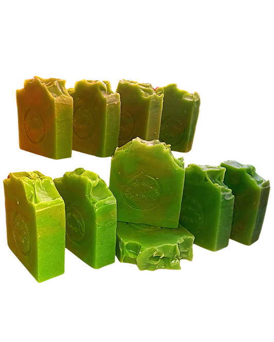 LEMONGRASS BERGAMOT AND TARRAGON LEAVES COLD PRESSED SOAP BAR