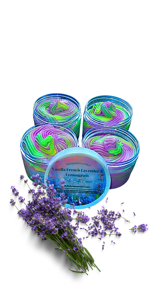 VANILLA FRENCH LAVENDER & LEMONGRASS BODY BUTTA CREME 4OZ